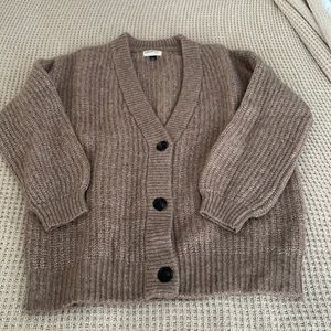 Cozy tan/mauve sweater, M, Universal Thread (Target)